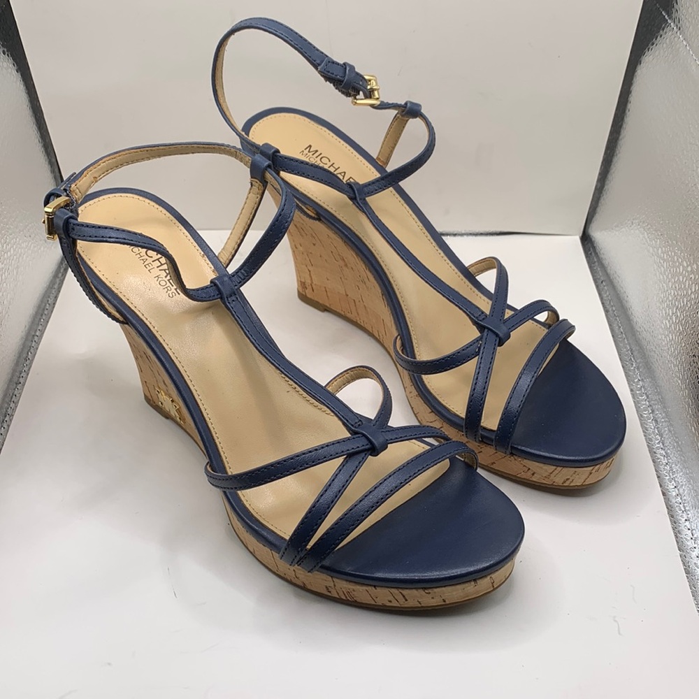 New without Box Michael Michael Kors Woman’s Strappy Wedges Size 7.5M